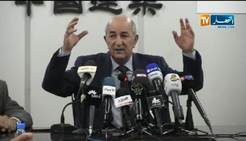 تبون عن أعمال العنف في حيدرة..كلّها تمت في قمامة مشتعلة