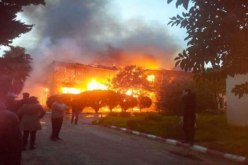 حريق مهول يلتهم أرشيف مديرية الضرائب في سيدي بلعباس