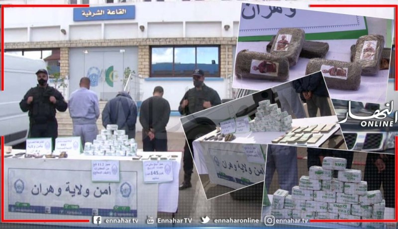 وهران: الإطاحة بشبكة مختصة في التهريب الدولي للمخدرات وحجز أزيد من 11 كلغ زطلة زلاتان