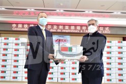 شركة صينية لبناء السكك الحديدية تتبرع بـ100 جهاز تنفسي للجزائر