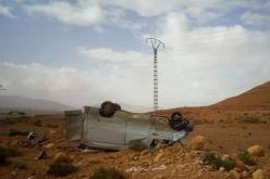 النعامة.. إصابة شخص في انقلاب سيارة بعين الصفراء