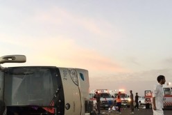 51 جريحا في انقلاب حافلة بالمملكة العربية السعودية