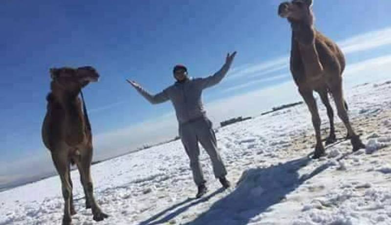 صور الثلوج في الصحراء الجزائرية تشعل الفايسبوك