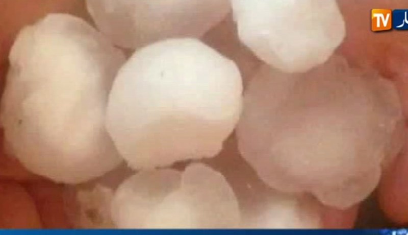 حبات برد ضخمة تسبب خسائر كبيرة لأصحاب السيارات بالجزائر العاصمة