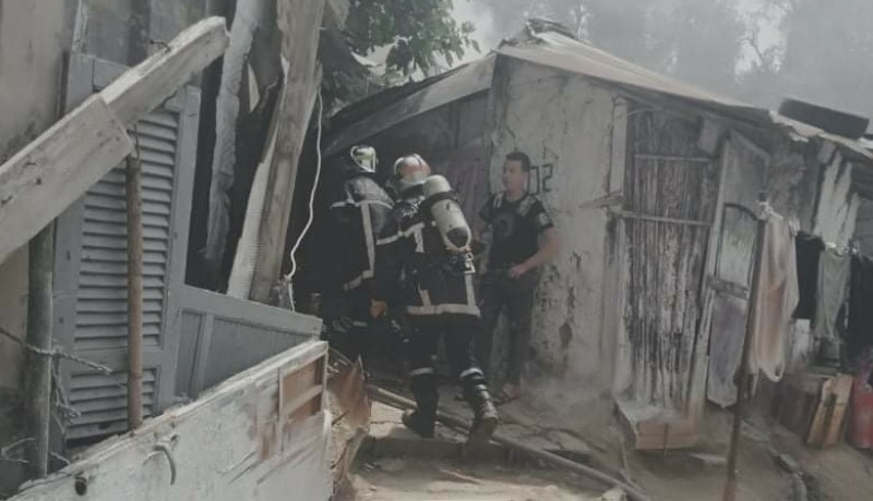 سكيكدة: احتراق كوخين بالحي القصديري حسين لوزاط دون تسجيل خسائر بشرية