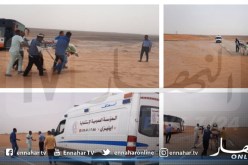 بالفيديو والصور.. الرياح تغلق طريق إليزي عين أميناس