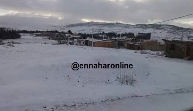 بالصور الثلوج تكتسي البويرة الحلة البيضاء