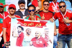 بالصور..جماهير المغرب تفتخر برياض محرز ونجوم العرب