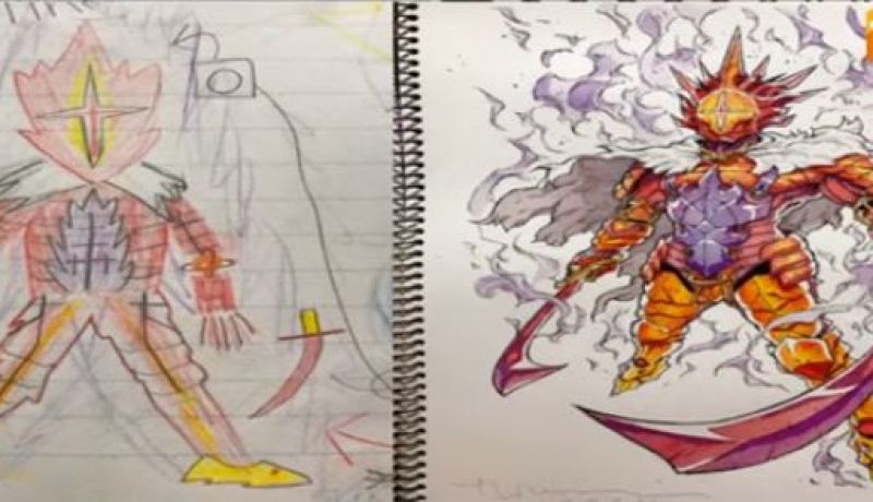 أب رائع يحول رسومات أطفاله البدائية إلى أعمال فنية مبهرة