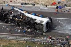 مقتل 9 أشخاص وإصابة 25 آخرين في حادث تحطم حافلة جنوب البرازيل