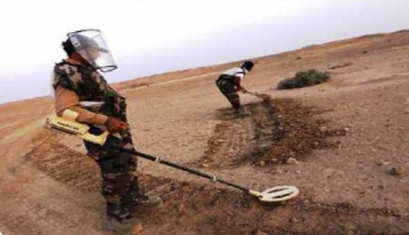 تسليم منطقة مطهرة من الألغام الإستعمارية ببلدية تيوت في النعامة