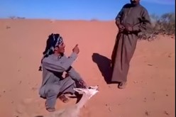 خليجيون يعذبون غزالا في صحراء البيض