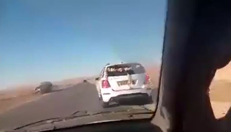 شاهد حادث مرور على المباشر في طرقات الجزائر