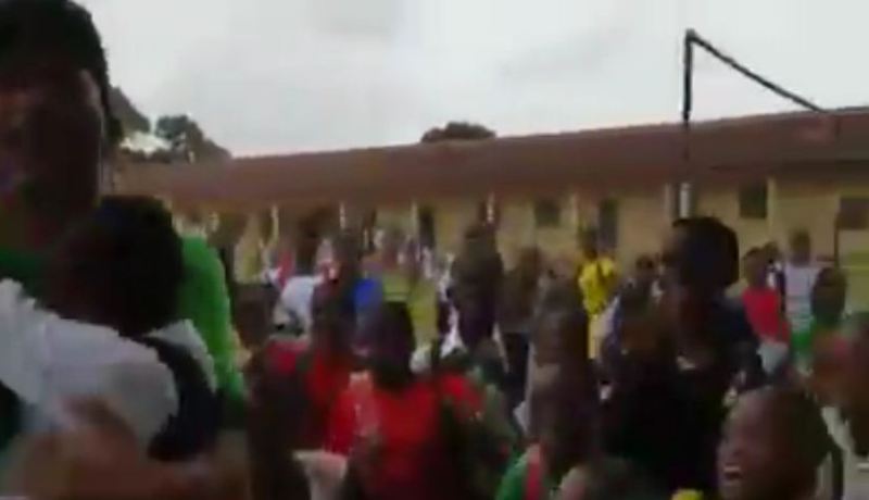 بالفيديو أنصار الخضر يقتحمون مدارس نيجيريا بشعارات نربحوكم ونولوا لاباس