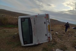 إنقلاب حافلة للنقل المدرسي بسوق أهراس