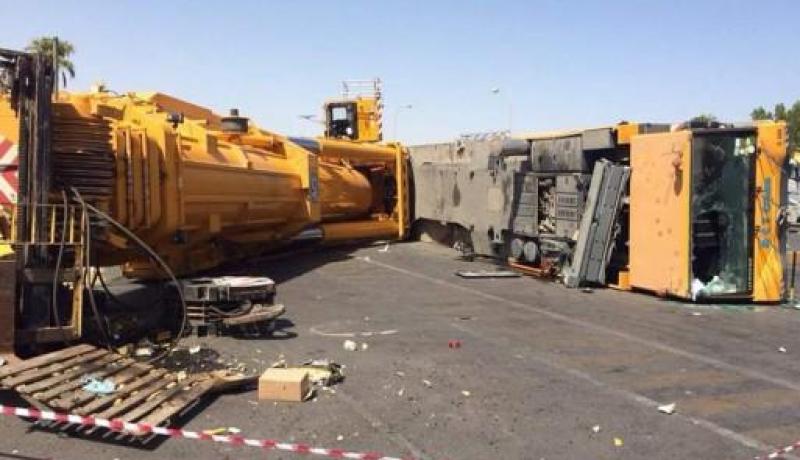 مصرع عامل في حادث انقلاب رافعة بسيدي خطاب بغليزان
