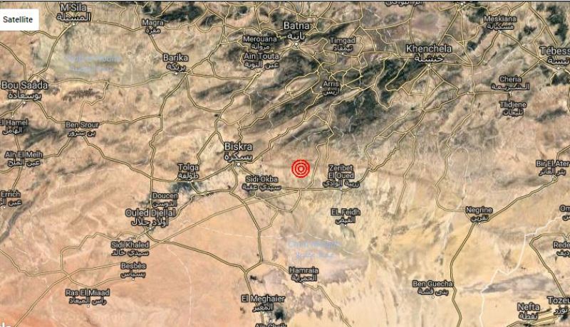 تسجيل هزة أرضية في بسكرة