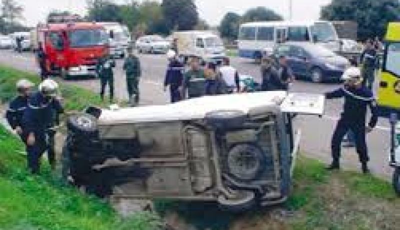 10 قتلى و55 جريحا في 25 حادث مرور خلال 24 ساعة