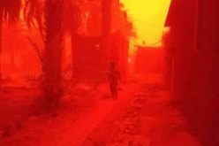 غبارا شديد غطى سماء تمنراست