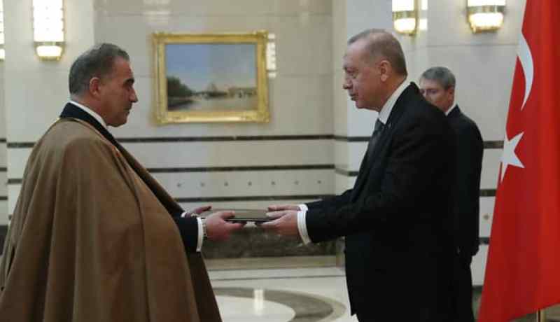 أردوغان يتسلم أوراق اعتماد سفير الجزائر لدى تركيا
