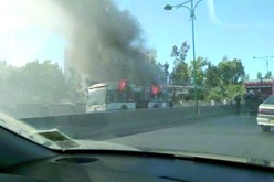 نجاة 20 راكبا بعد حريق التهم حافلة مسافرين في قسنطينة