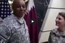 بالفيديو.. جنود أمريكيين يسخرون من العلم القطري