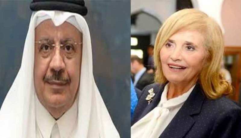 رئيسة لجنة حقوق الانسان بالجزائر تجتمع بالسفير القطري