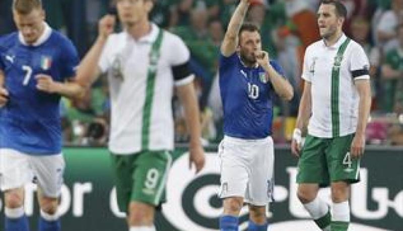 إيطاليا تحقق هدفي الفوز والتأهل أمام ايرلندا