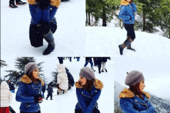 بالصّور.. كنزة مرسلي وسط الثلوج في الجزائر