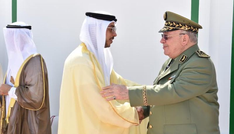قايد صالح يُستقبل من طرف محمد بن زايد آل نهيان