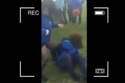 بالفيديو شجار عنيف بين طالبتين بتشجيع من زملائهما