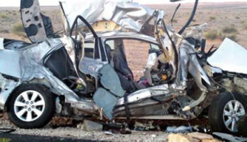 مقتل 3 جزائريين وتونسي في حادث مرور بولاية الكاف في تونس