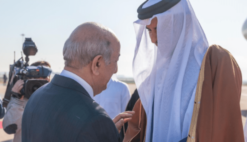 أمير دولة قطر ينهي زيارته إلى الجزائر