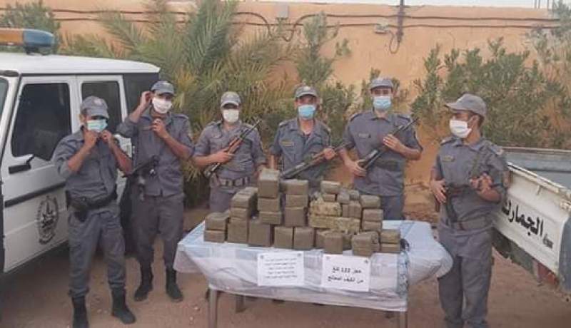 الأغواط: حجز 122 كلغ من الكيف المعالج بڨطارة