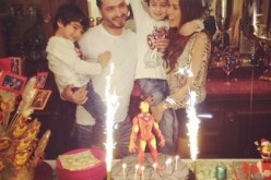 صورة لنادين الراسي وهي تحتفل بعيد ميلاد ابنها مارسيل