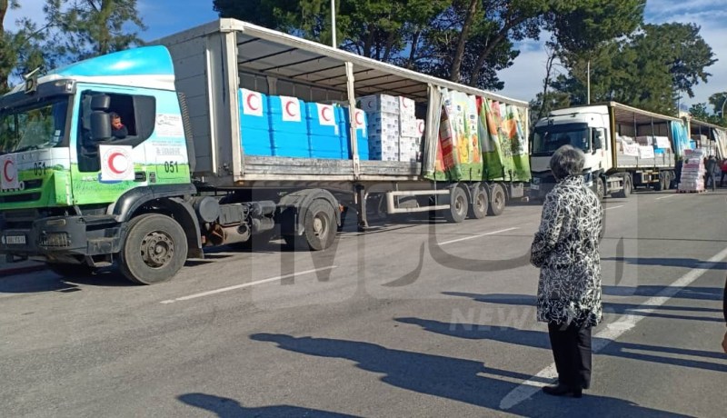 الهلال الأحمر الجزائري يرسل مساعدات لمختلف ولايات الوطن