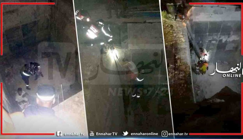 إنقاذ شخص سقط في حفرة بعمق 8 أمتار بواد اسلي في الشلف