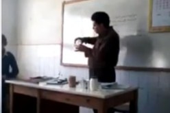 بالفيديو .. تجربة كيمياء في مدرسة حكومية تنتهي بكارثة