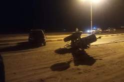 بالصور.. جريحان في إصطدام جرار وسيارة بعين صالح