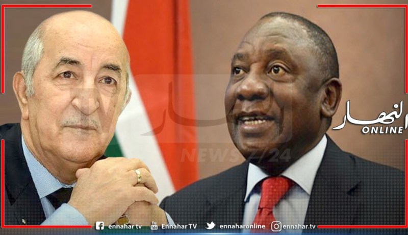 الرئيس تبون يتلقى مكالمة هاتفية من نظيره الجنوب إفريقي