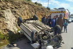 الشلف: جريحان في حادث إنقلاب سيارة سياحية ببلدية تاوقريت