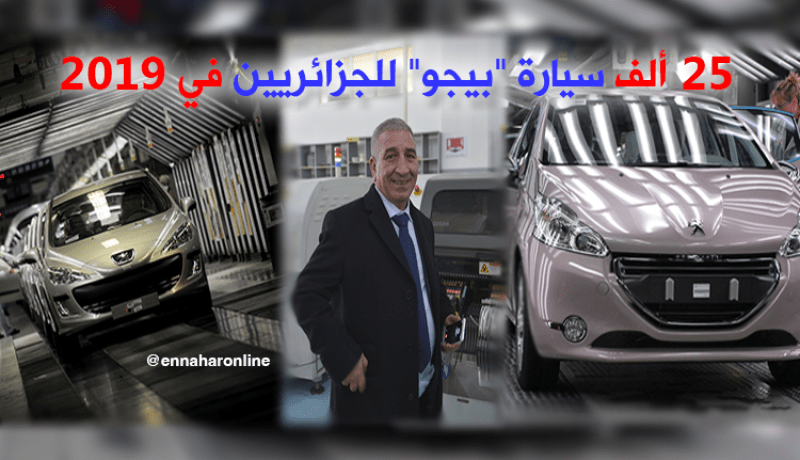 مصنع بيجو الجزائر.. 25 ألف سيارة في 2019
