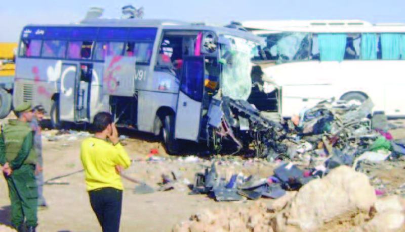 مقتل 5 أشخاص في تصادم بين حافلة و شاحنة بمجبر في المدية