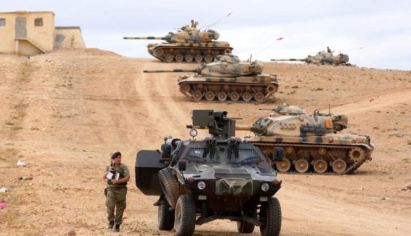 الجيش التركي يقضي على 14 داعشي في قصف على مدينة الباب شمال سوريا