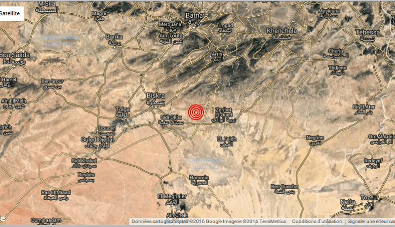 هزة ارتدادية قوية تضرب بسكرة