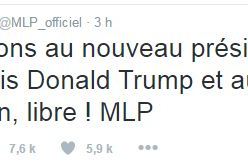 مارين لوبان تهنئ دونالد ترامب على فوزه بالانتخابات قبل إعلان النتائج