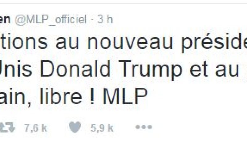 مارين لوبان تهنئ دونالد ترامب على فوزه بالانتخابات قبل إعلان النتائج