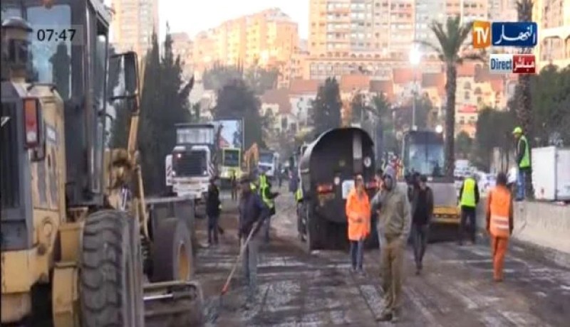 مشاهد حصرية لأشغال كارثة بن عكنون