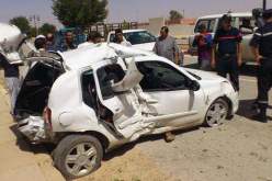 مقتل إمرأة و جرح أربعة أشخاص في حادث مرور بغليزان