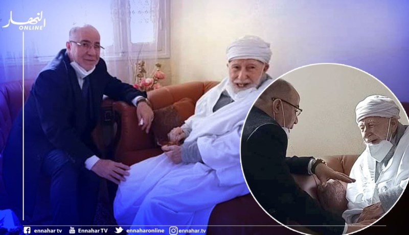 وزير الشؤون الدينية يزور فضيلة الشيخ محمد الطاهر أيت عالجت